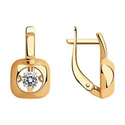 Серьги из серебра с фианитами (Арт.93-120-01732-1)