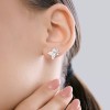 Серьги из серебра с фианитами «Полярная звезда» Соколов (арт.9402)
