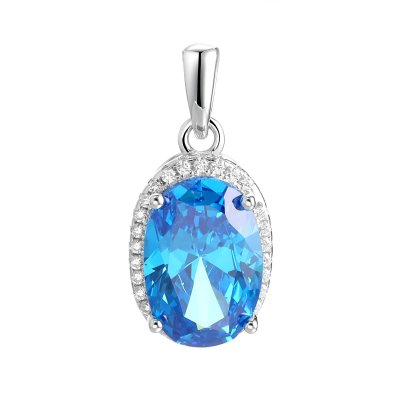 Кулон из серебра с фианитом (Арт.pd-p00307-x-w-bt-x-w)