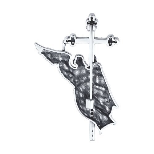 Брошь из серебра с фианитами (Арт.95-140-02336-1)