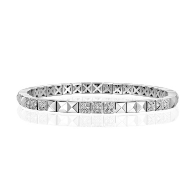 Браслет с бриллиантами из белого золота «Геометрия Elegance» Estet (арт.01Б623489)