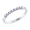 Кольцо из серебра с фианитами (Арт.94012721)