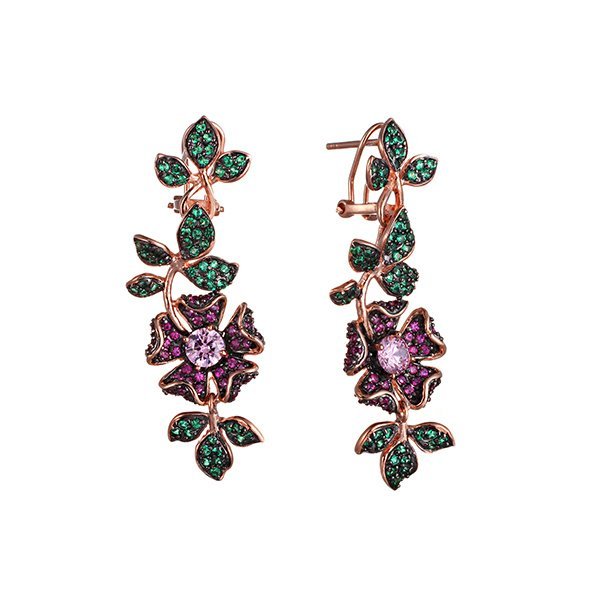 Серебряные серьги Element 47 BE5507_001_PINK