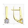 Серьги из желтого золота с фианитами (Арт.53-120-00793-1)