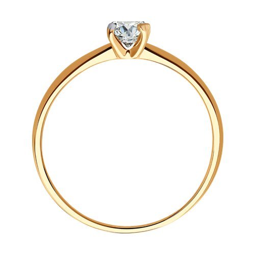 Кольцо из золота с фианитом (Арт.019104)