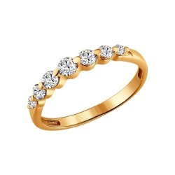 Кольцо из золота с фианитами (Арт.014952)