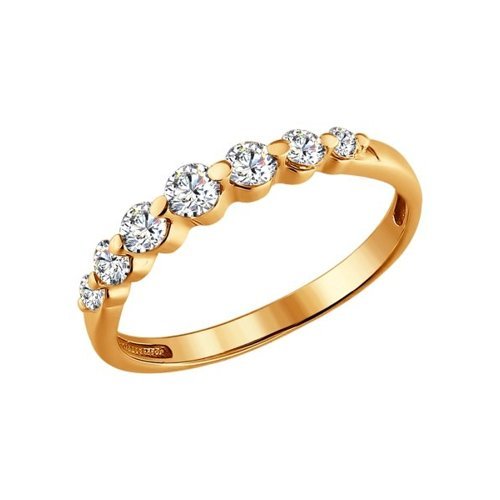 Кольцо из золота с фианитами (Арт.014952)