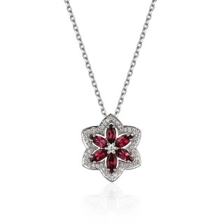 Ожерелье с бриллиантами и турмалинами «Symphony Flower» Estet (арт.01Л622414-1)