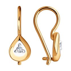 Серьги из золота с фианитами (Арт.028531)