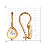 Серьги из золота с фианитами (Арт.028531)