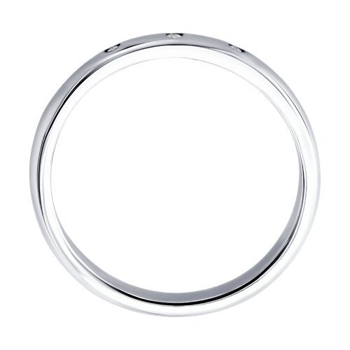 Кольцо из серебра с бриллиантами «Линия Света» Соколов (арт.87010101)