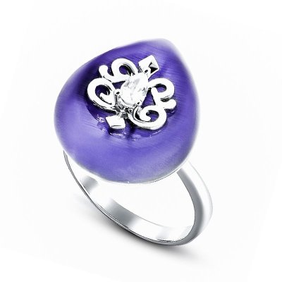 Кольцо Серебряные крылья (Арт.21sr000802c-1hs-39-96_koshachiiglaz_kubcirkonii)