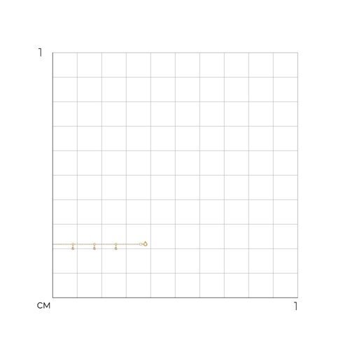 Браслет из золота с фианитами (Арт.050681)