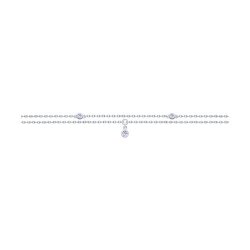 Браслет из серебра с фианитами (Арт.94050414)