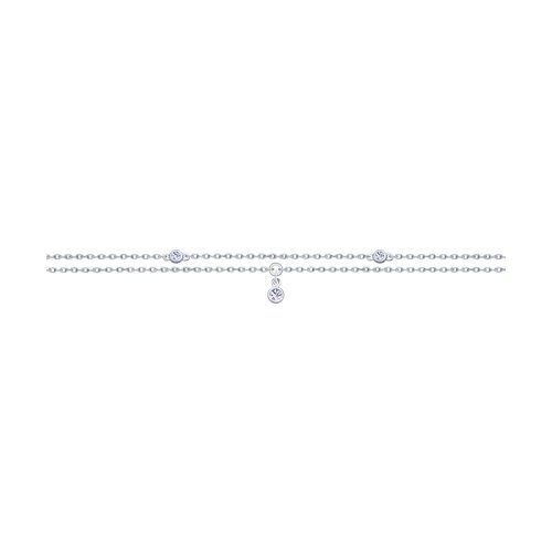 Браслет из серебра с фианитами (Арт.94050414)