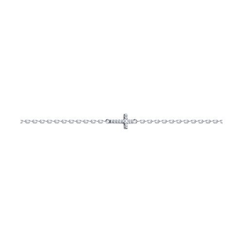 Браслет из серебра с фианитами (Арт.94050971)