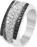 Кольцо с бриллиантами «Black&White Elegance» из белого золота Diamanti (арт.7VE041GBN)