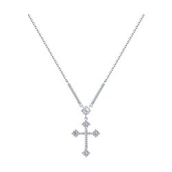 Колье из серебра с фианитами (Арт.94070295)