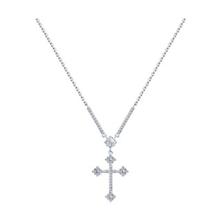 Колье из серебра с фианитами «Сияющий Крест» Соколов (арт.9407-0295)