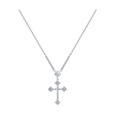Колье из серебра с фианитами «Сияющий Крест» Соколов (арт.9407-0295)