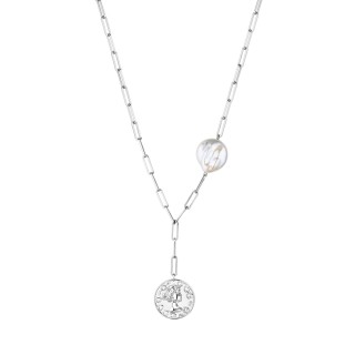 Ожерелье с жемчугом «Baroque Grace» из серебра 925 Fresh Jewelry (арт.PI-N436-18-X-W-PN-X-X)