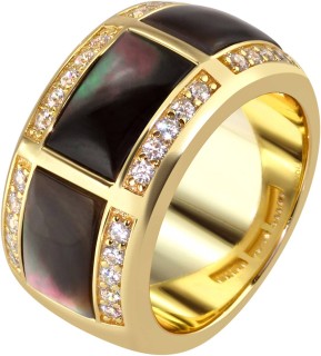 Кольцо с жемчугом и куб. цирконием «Pearl Charm G» Rivoli (арт.FPO-R1-D-G)
