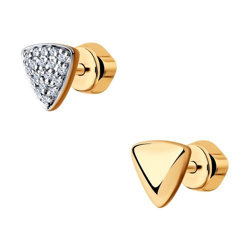 Серьги из золота с бриллиантами (Арт.1021431)