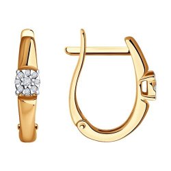 Серьги из золота с бриллиантами (Арт.1021934)