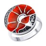 Кольцо из серебра с эмалью (Арт.95-110-01703-1)