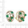 Серьги из золота с бриллиантом и изумрудом (Арт.e700146eme002_sr_dc_em_yg)