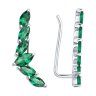 Серьги из серебра с ситаллами (Арт.94-320-02173-2)