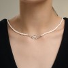 Колье из серебра с жемчугом «Белая Лагуна» Соколов (арт.94-370-00170-1)