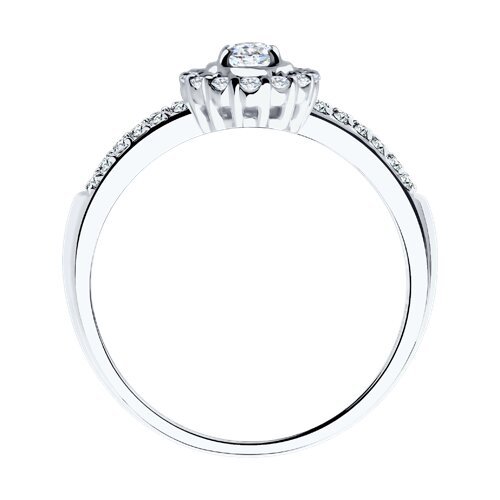 Кольцо из белого золота 585 с бриллиантами Соколов (Арт.9010165)