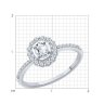 Кольцо из белого золота 585 с бриллиантами Соколов (Арт.9010165)
