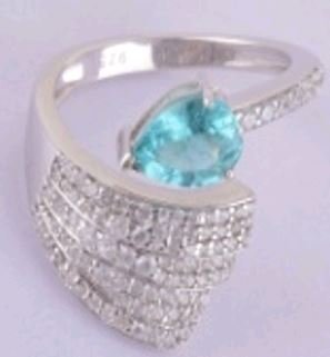 Кольцо из серебра с апатитом и фианитом (Арт.sm-r2915-1-x-w-bg-x-w)