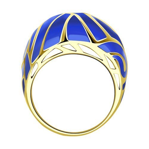 Кольцо из золочёного серебра с эмалью (Арт.93-110-01666-1)