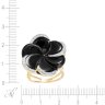 Кольцо из золота с бриллиантом и ониксом (Арт.r25265_ox_yg)