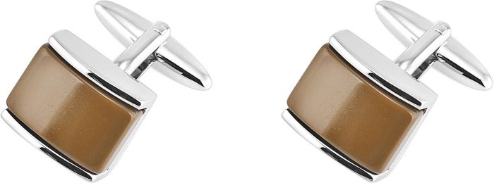 Запонки из ювелирного сплава с смолой (Арт.10-c-1053-20-e)