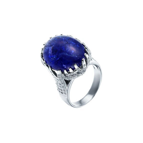 Кольцо из белого золота с бриллиантом и танзанитом (Арт.rj8986yd-pa_wgdwtz_ta_wg)