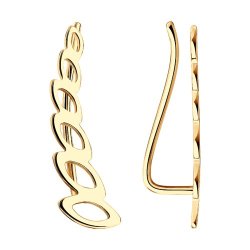 Серьги из золоченого серебра (Арт.93021104)