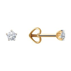 Серьги из золота с фианитами (Арт.51-122-01365-3)
