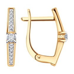 Серьги из золота с бриллиантами (Арт.51-220-01760-1)