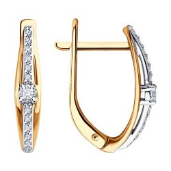 Серьги из золота с бриллиантами (Арт.51-220-02013-1)