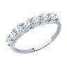 Кольцо из белого золота с фианитами (Арт.017052-3)