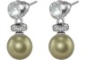 Серьги серебро с жемчугом и куб. цирконием Pearl Kiss 45S, Rivoli (арт.ABS-3-8-45-S)