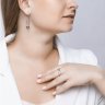 Кольцо из серебра с фианитом (Арт.94012986)
