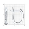 Серьги из белого золота с бриллиантами (Арт.52-220-02079-1)