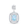 Подвеска Серебряные крылья (Арт.23knys1908-155_topaz_kubcirkonii)