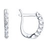 Серьги из серебра с фианитами (Арт.94020069)