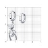 Серьги из серебра с подвеской-медвежонком «Funny Teddy» Соколов (арт.94025725)